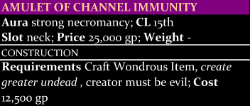 Amulet of Channel Immunity